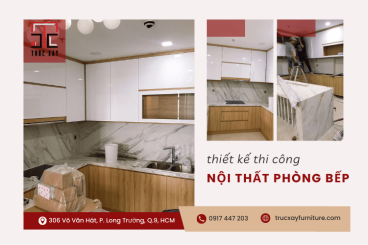 Địa chỉ thiết kế thi công nội thất phòng bếp trọn gói, giá rẻ