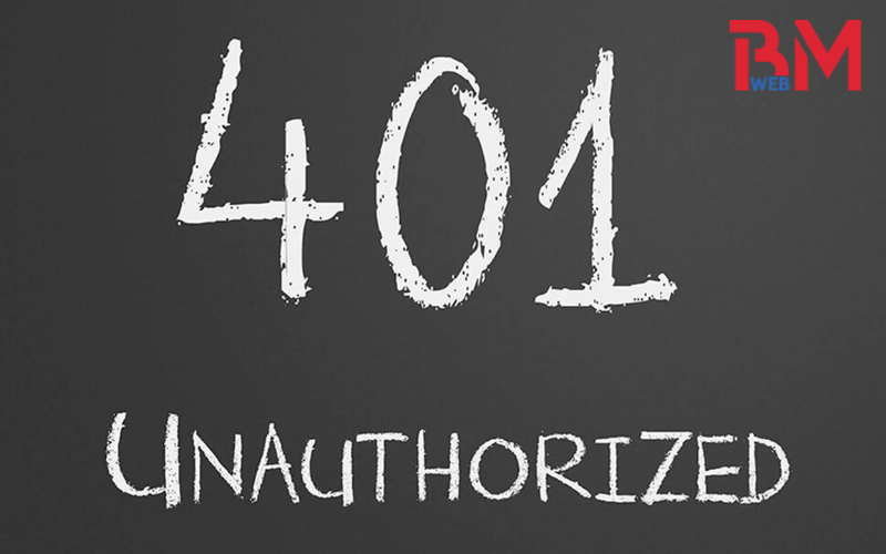 Lỗi 401 trên website 