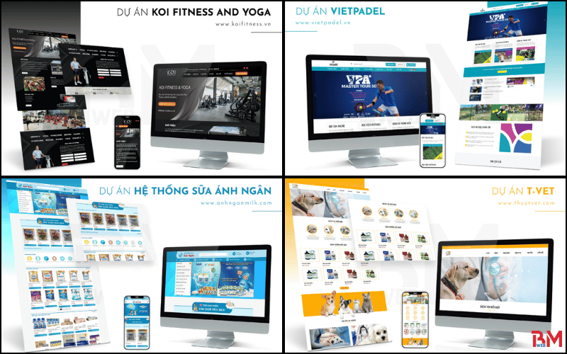 Một số website do BM Web thực hiện