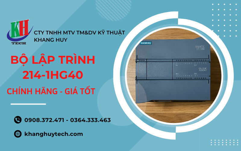 Khang Huy Tech - Phân phối bộ lập trình 214-1HG40 chính hãng, giá tốt