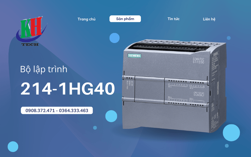 Sở hữu hệ thống tự động hóa chuyên nghiệp với bộ lập trình 214-1HG40